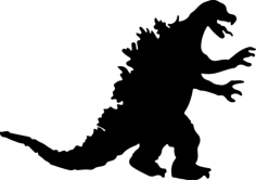 Godzilla 12 Outline Svg Vector, Free Vectors File